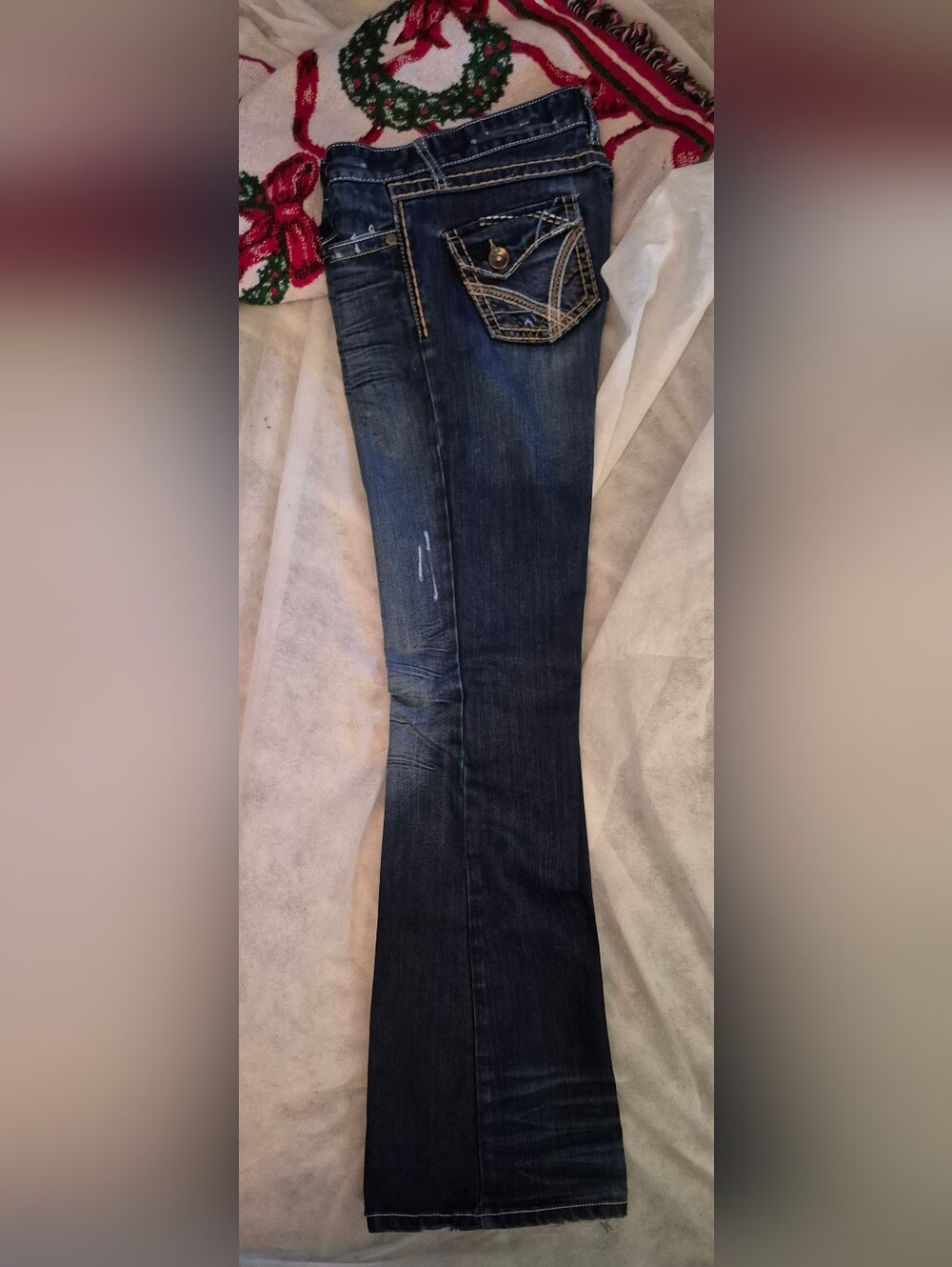 LOW RISE .BKE Sabrina Jeans in Light Blue with Red Tag